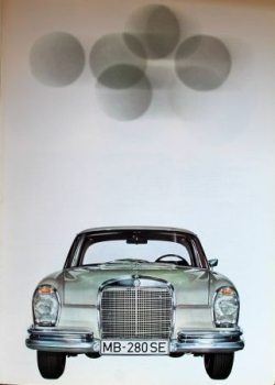 Mercedes-Benz 280 SE Coupe Cabriolet Modelprogram 1968 Carbrochure (2064)
